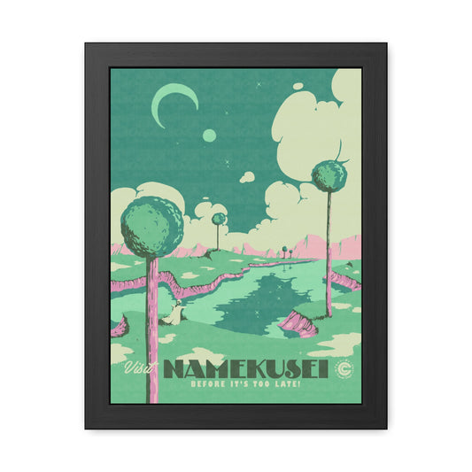 Visit Namekusei Travel Poster (Framed)