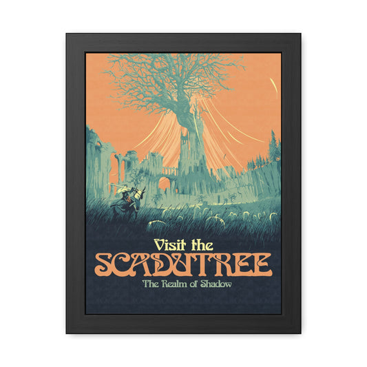Visit The Scadutree Travel Poster (Framed)
