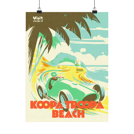 Visit Kart Beach Travel Poster