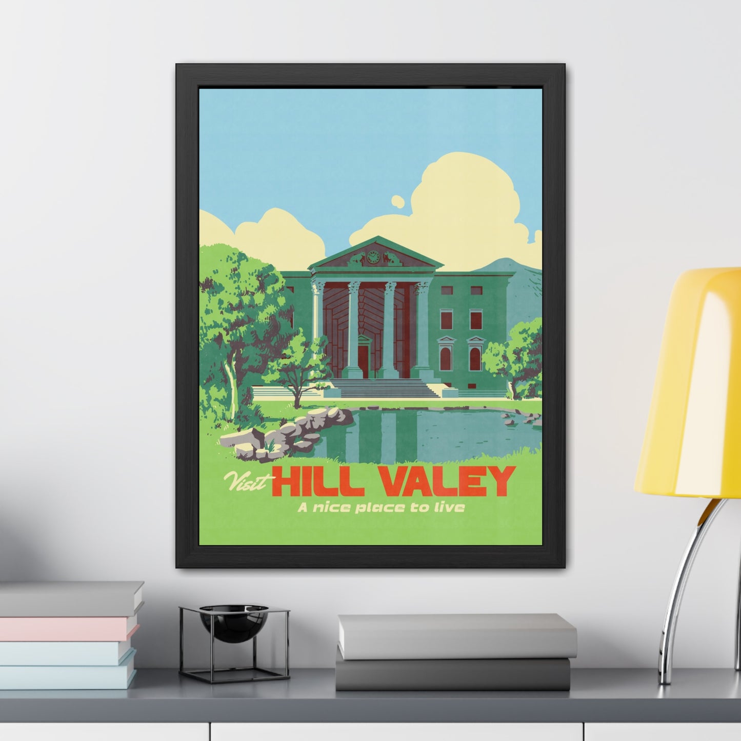 Visit Hill Valley Future Travel Poster (Framed)