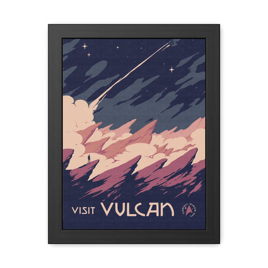 Visit Vulcan Travel Poster (Framed)