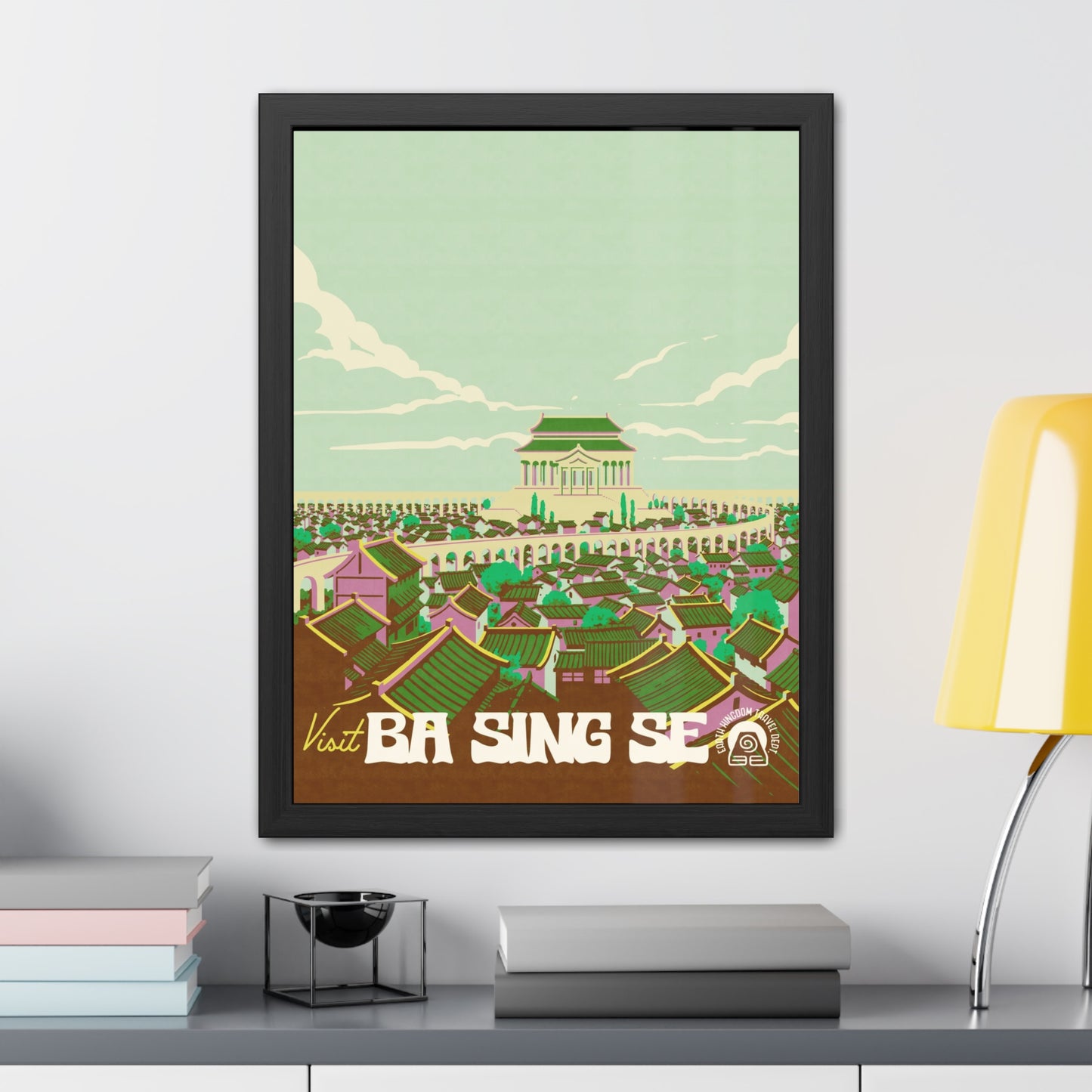 Visit Ba Sing Se Travel Poster (Framed)