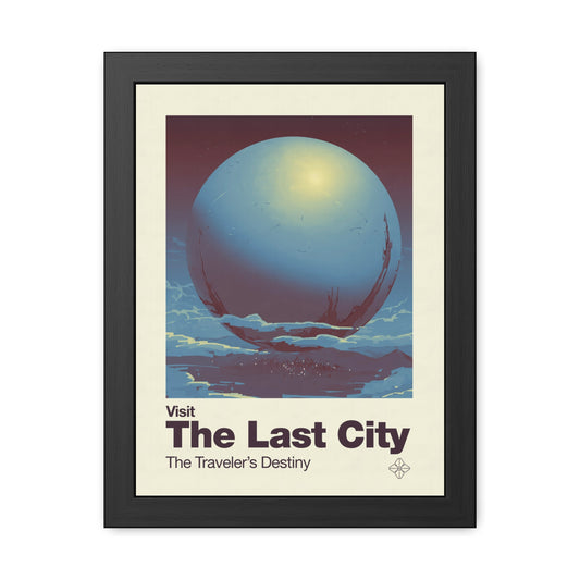 Visit The Last City Travel Poster (Framed)
