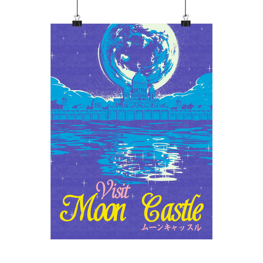 Visit Moon Castle Travel Poster