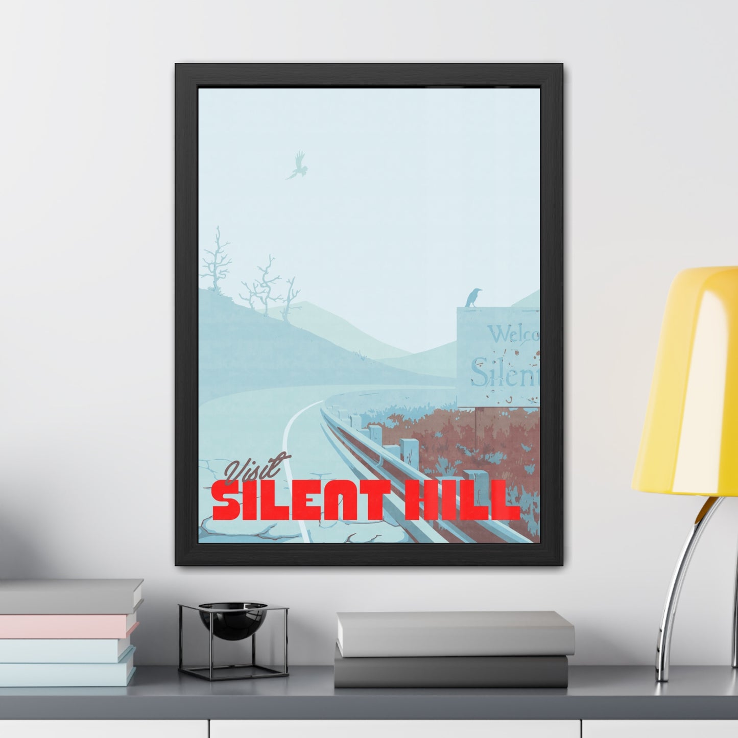 Visit Silent Hill Travel Poster (Framed)