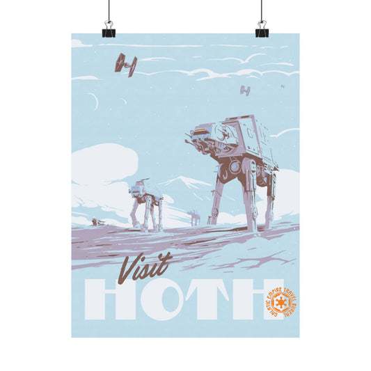 Visit Hoth Travel Poster