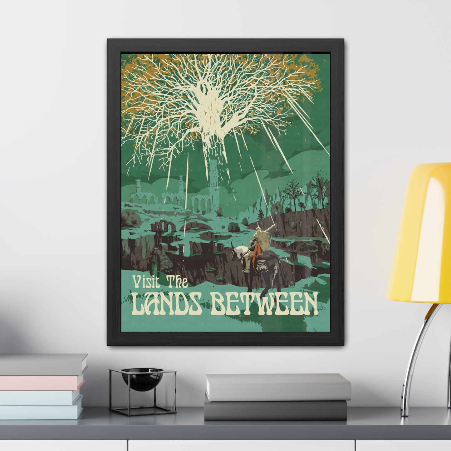 Visit The Lands Between Travel Poster (Framed)