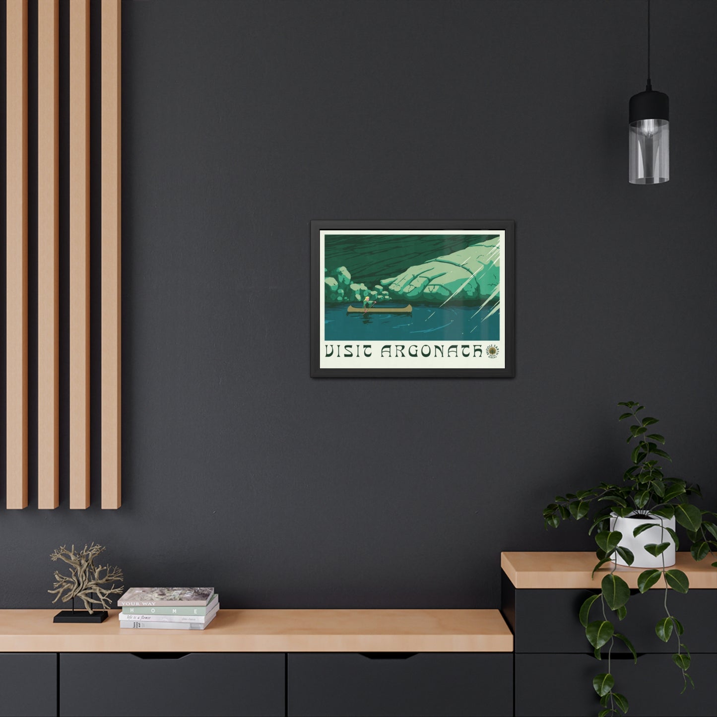 Visit Argonath Travel Poster (Framed)