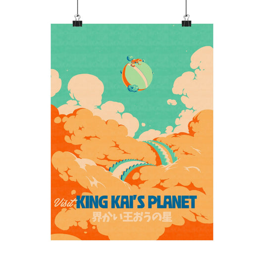 Visit King Kais Planet Travel Poster
