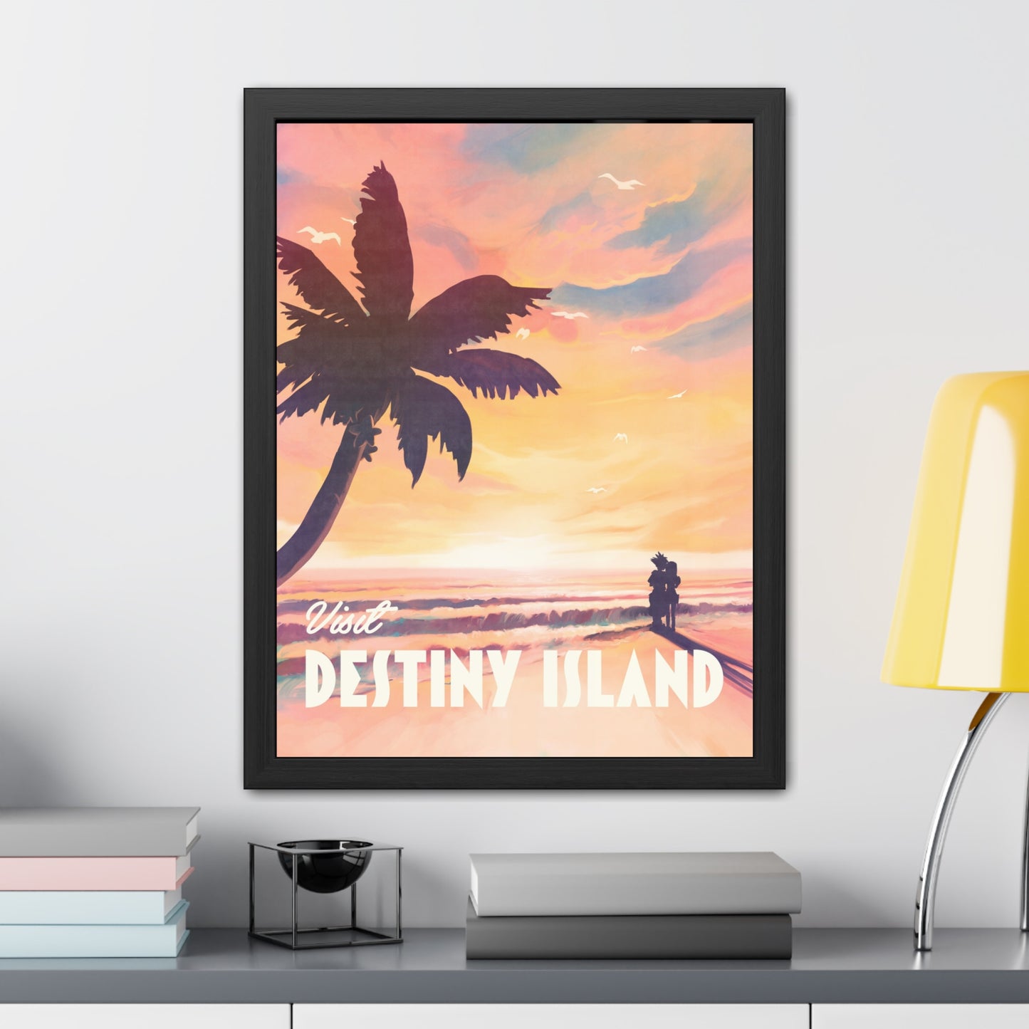 Visit Destiny Island Travel Poster (Framed)