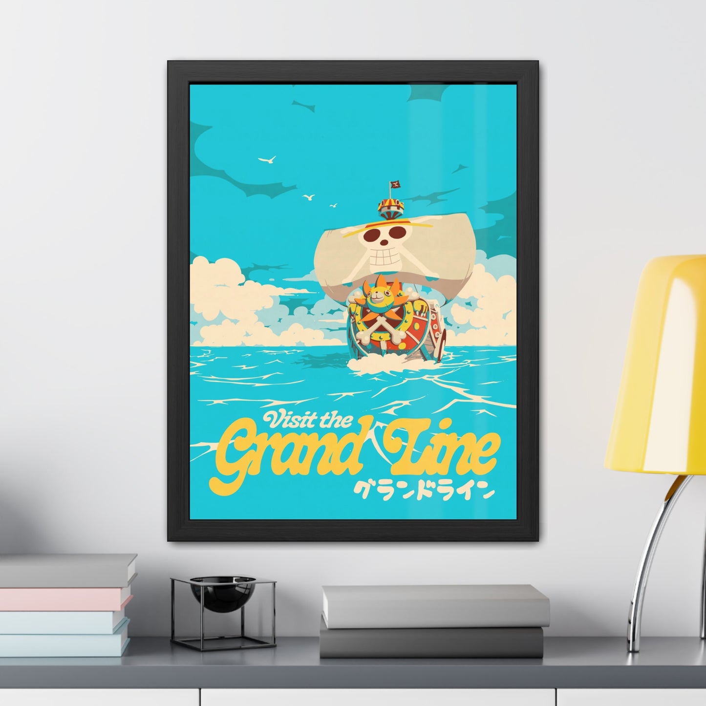 Visit The Grand Line Travel Poster (Framed)