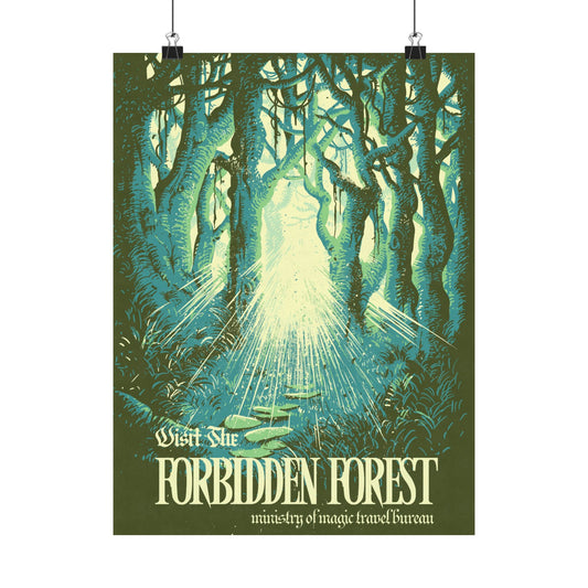 Visit The Forbidden Forest Travel Poster