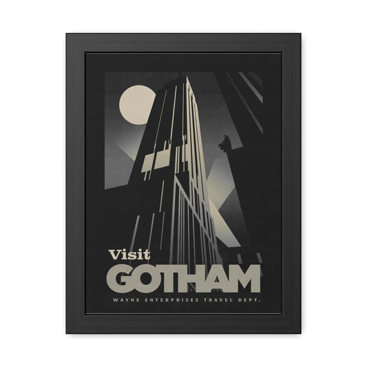 Visit Gotham Travel Poster (Framed)