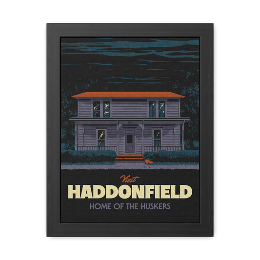 Visit Haddonfield Travel Poster (Framed)