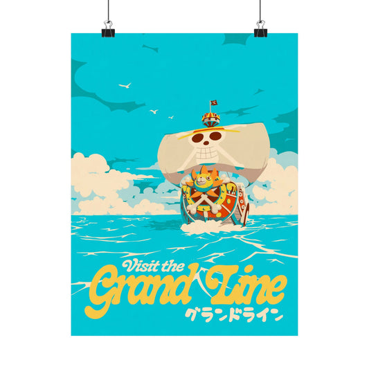 Visit The Grand Line Travel Poster