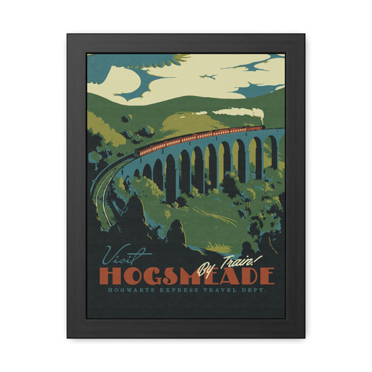 Visit Hogsmeade Travel Poster (Framed)