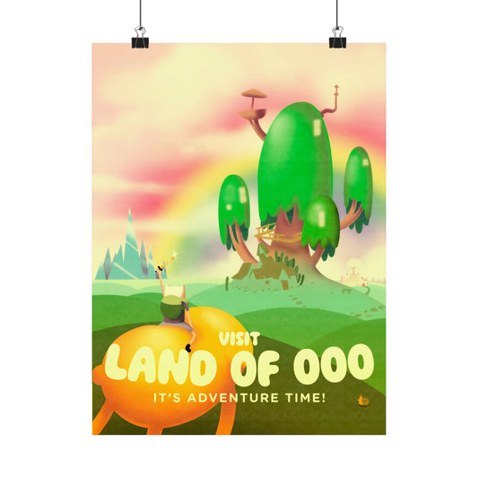 Visit The Land of Ooo Travel Poster