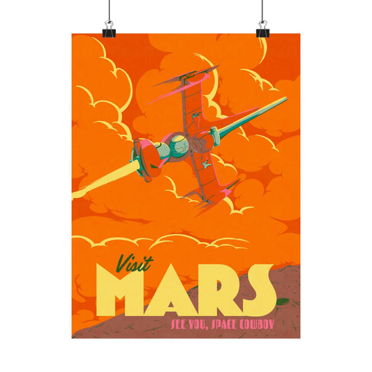 Visit Mars Travel Poster