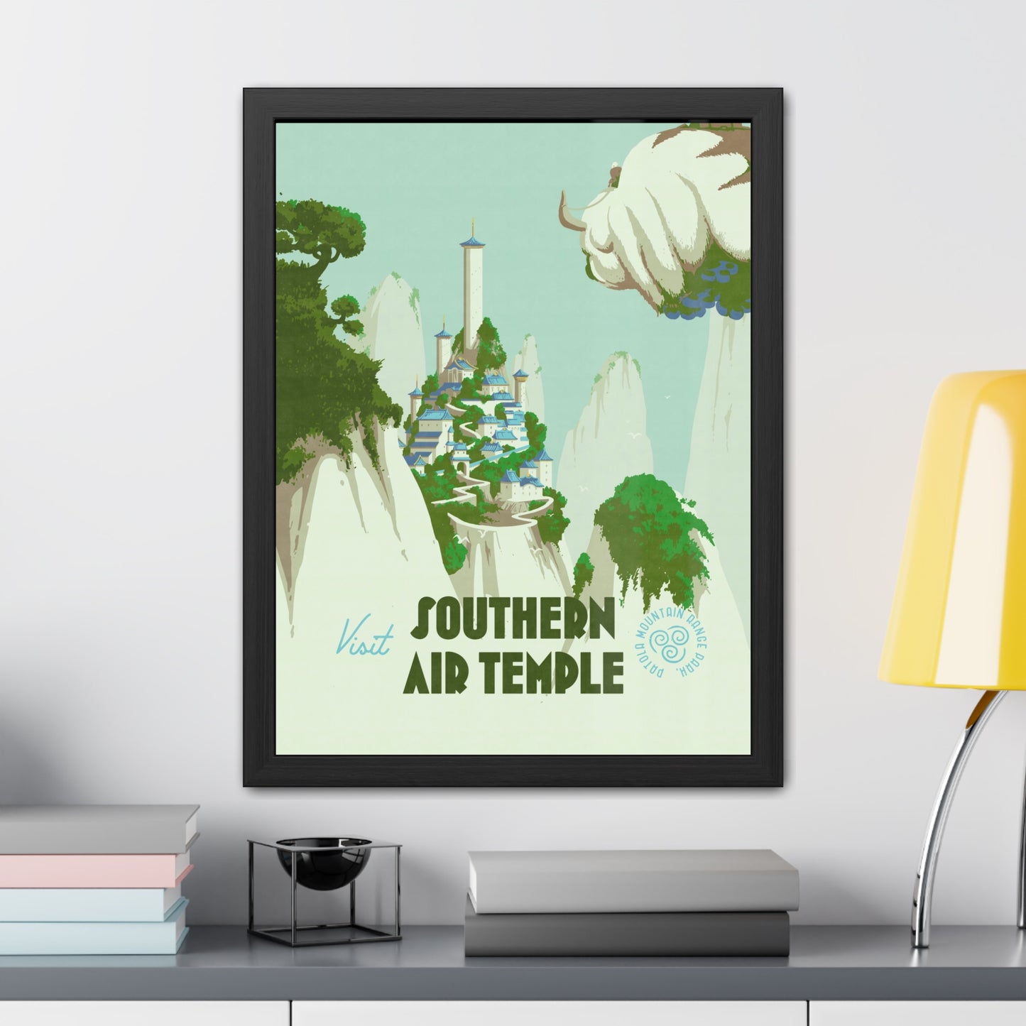 Visit Southern Air Temple Travel Poster (Framed)