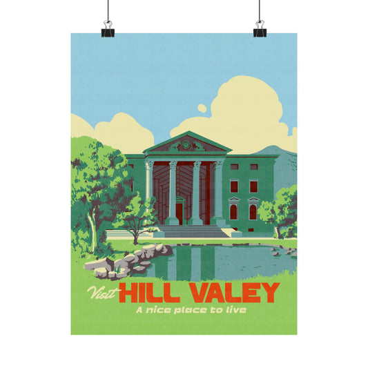 Visit Hill Valley Future Travel Poster