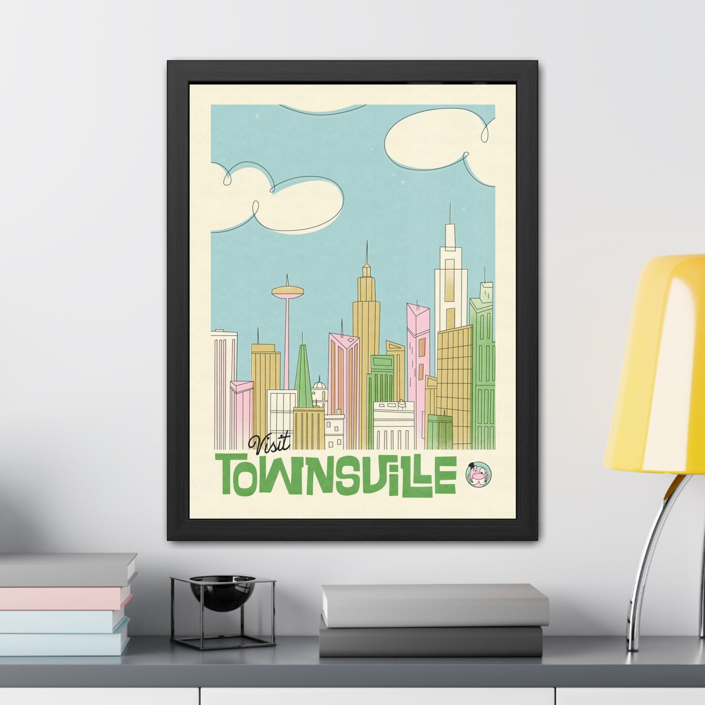 Visit Townsville Travel Poster (Framed)