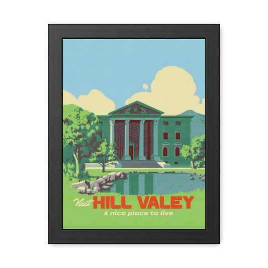 Visit Hill Valley Future Travel Poster (Framed)