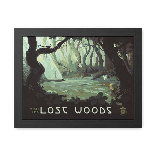 Visit Lost Woods Travel Poster (Framed)