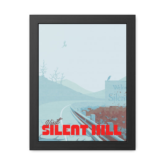 Visit Silent Hill Travel Poster (Framed)