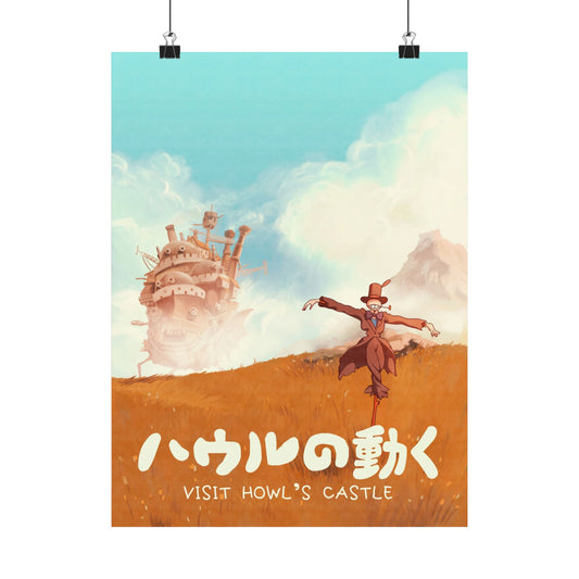 Visit Howls Castle Travel Poster