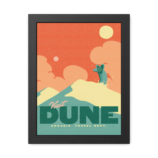 Visit Dune Travel Poster (Framed)