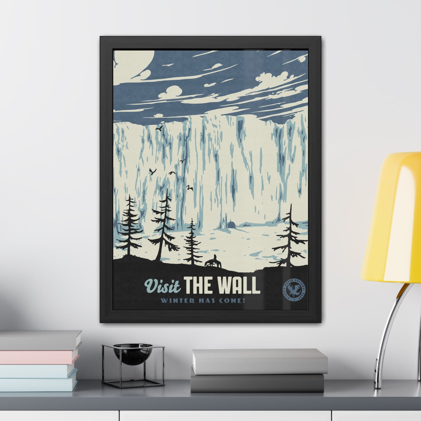 Visit The Wall Travel Poster (Framed)