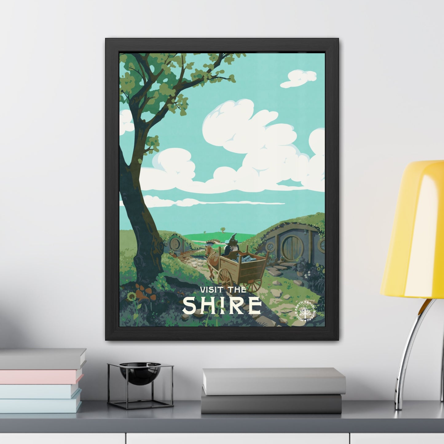 Visit The Shire Travel Poster (Framed)