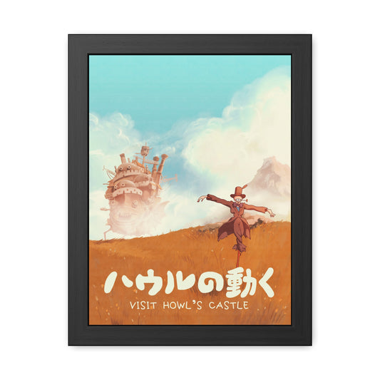 Visit Howls Castle Travel Poster (Framed)