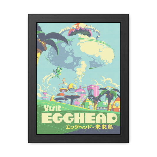 Visit Egghead Travel Poster (Framed)