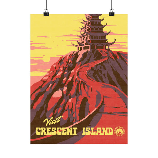 Visit Crescent Island Travel Poster
