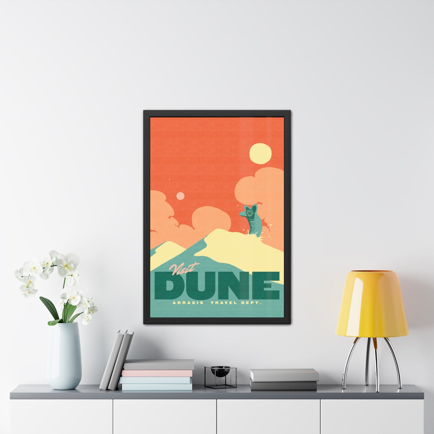 Visit Dune Travel Poster (Framed)