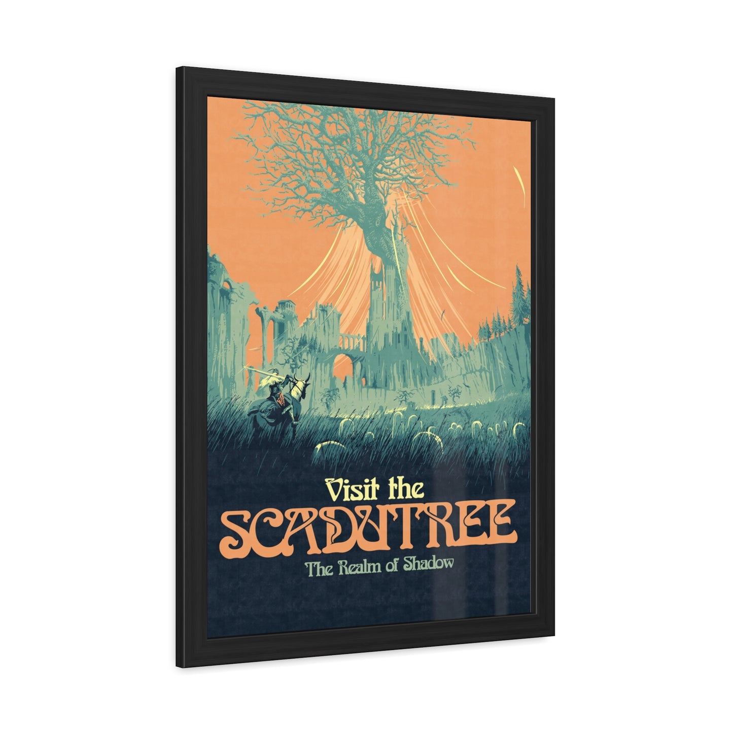 Visit The Scadutree Travel Poster (Framed)
