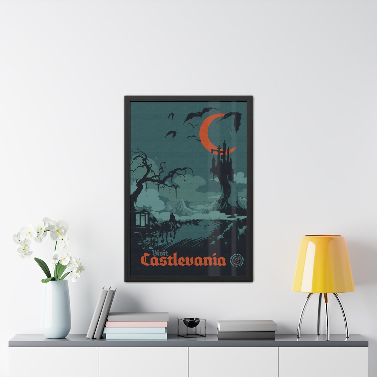 Visit Castlevania Travel Poster (Framed)