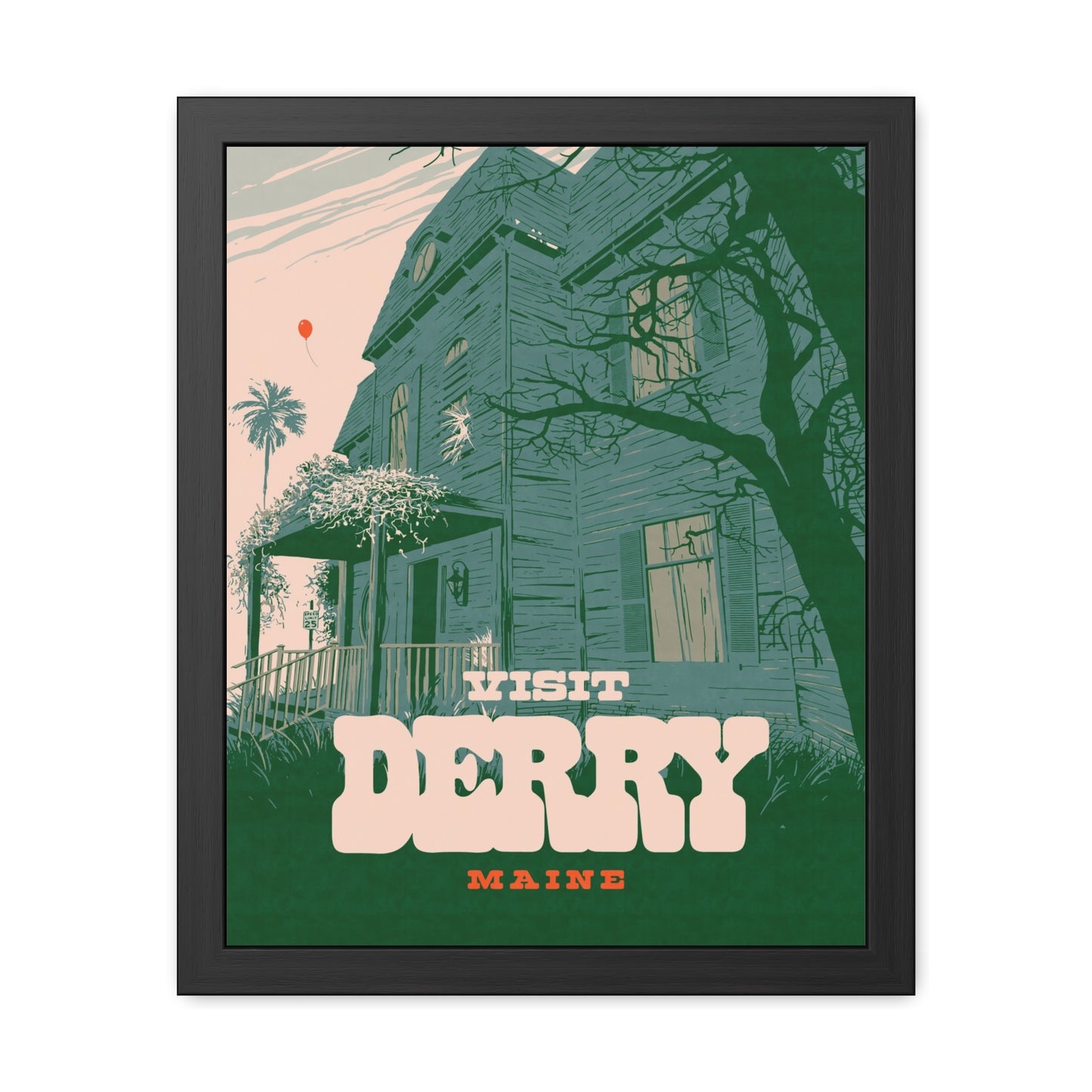 Visit Derry Travel Poster (Framed)