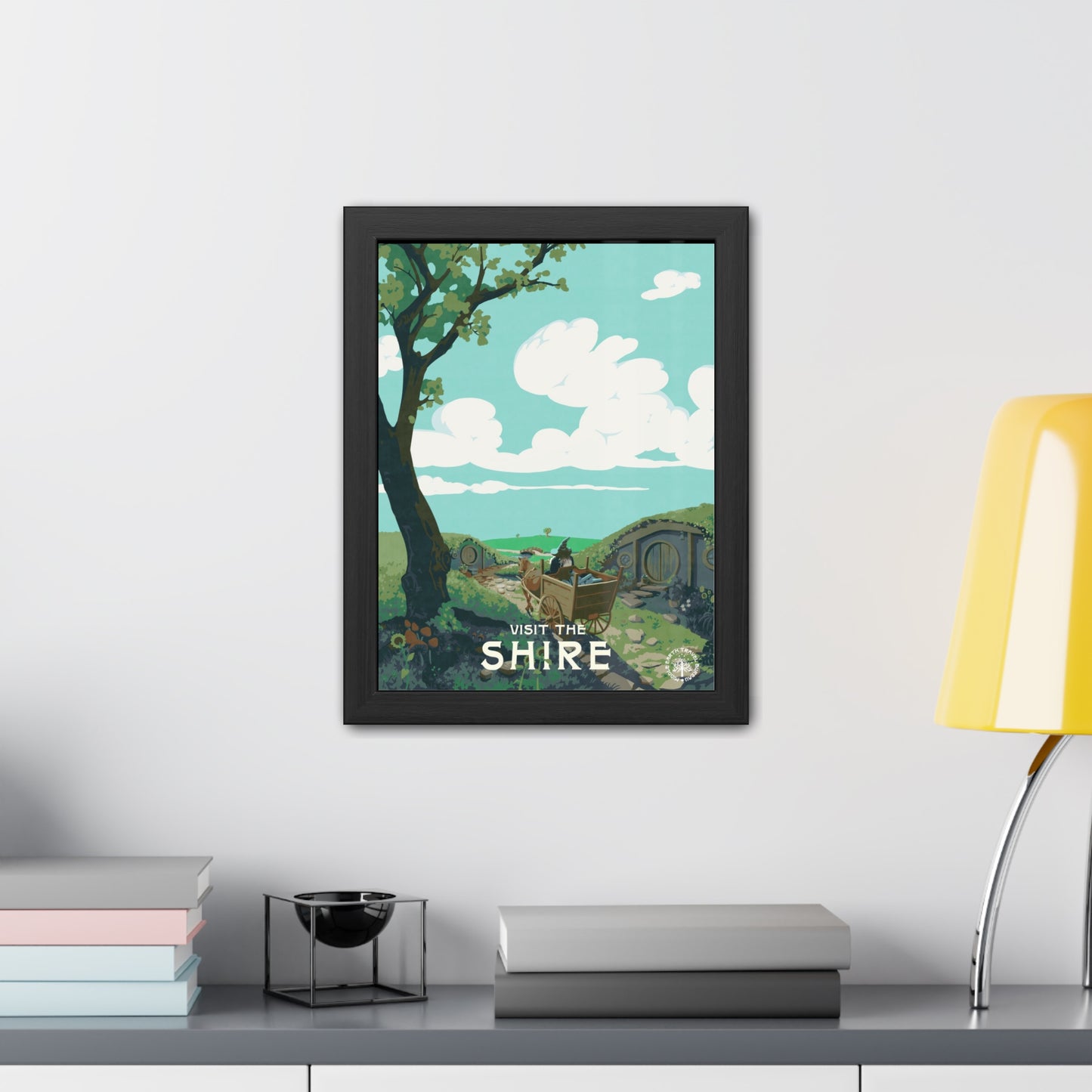 Visit The Shire Travel Poster (Framed)