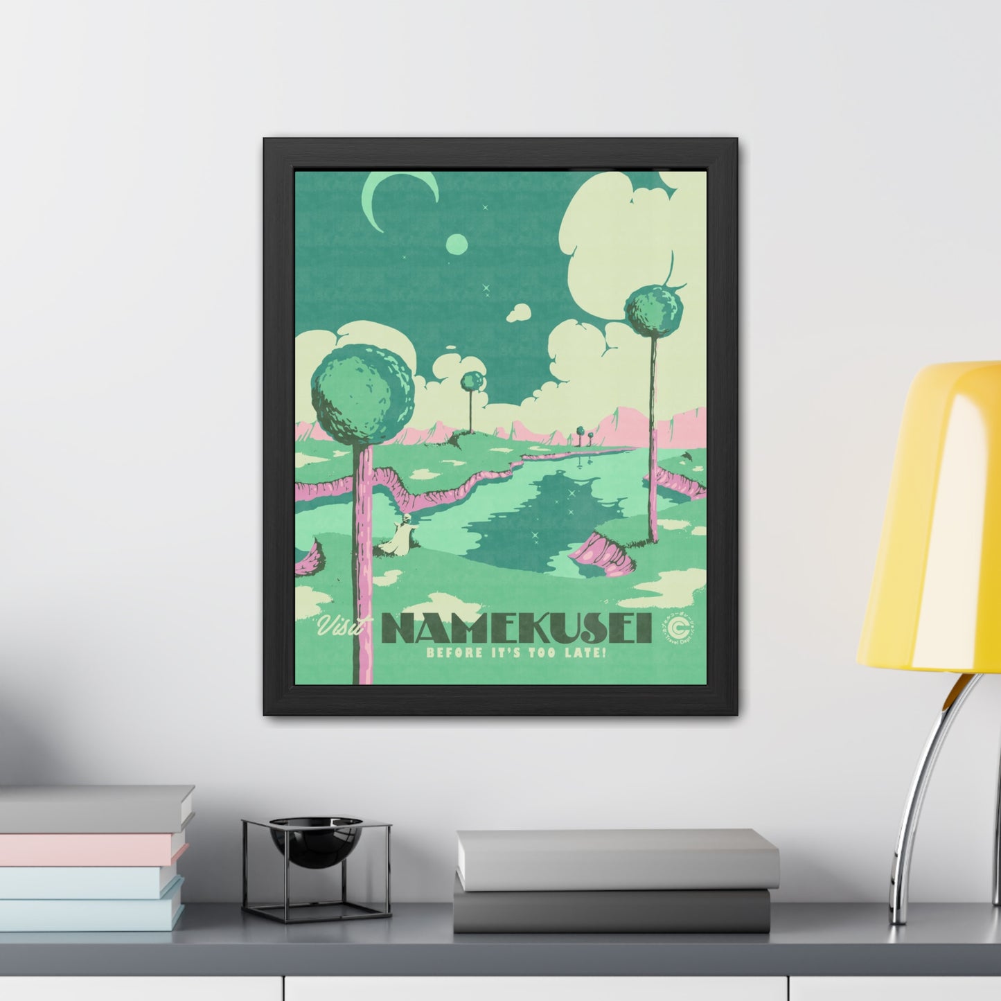 Visit Namekusei Travel Poster (Framed)