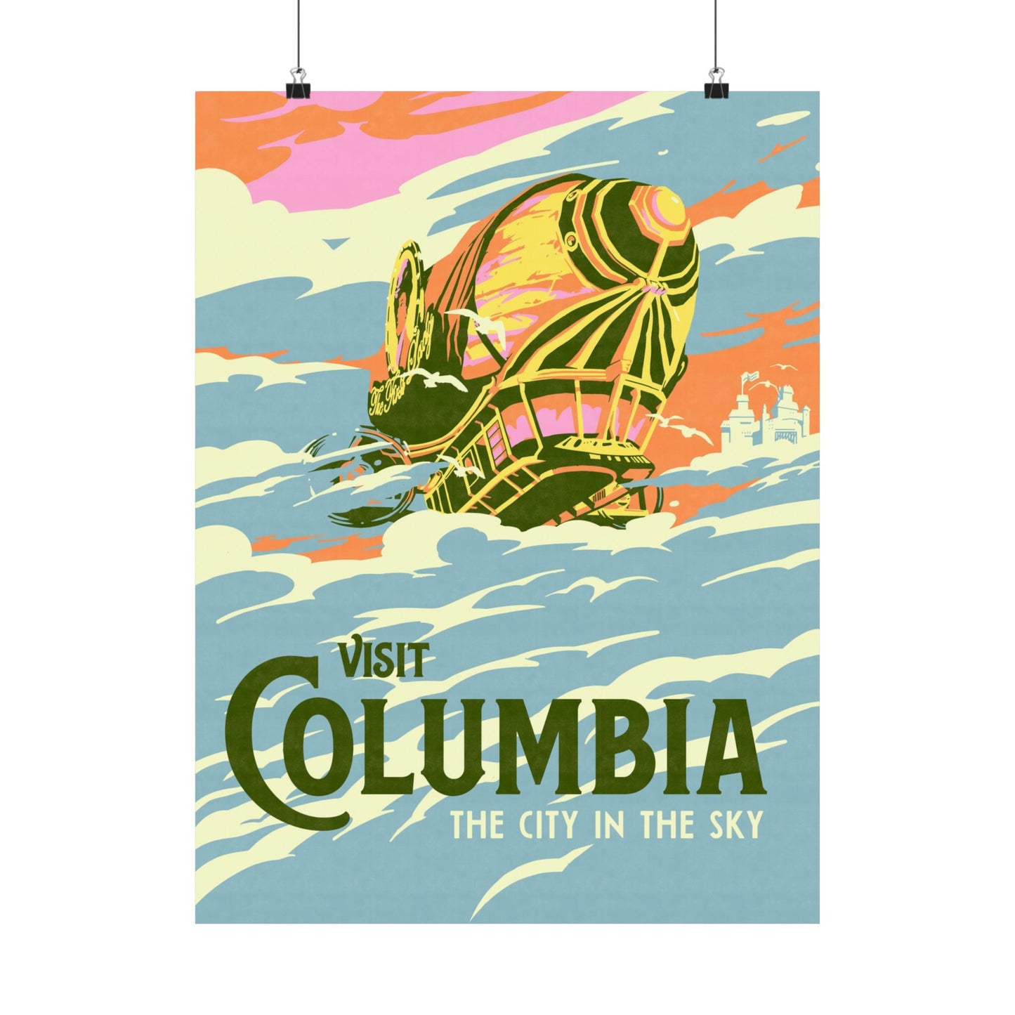 Visit Columbia Travel Poster