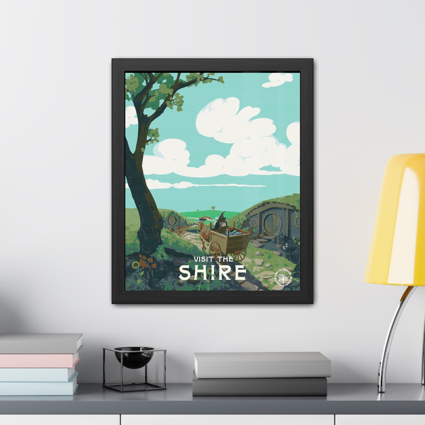 Visit The Shire Travel Poster (Framed)