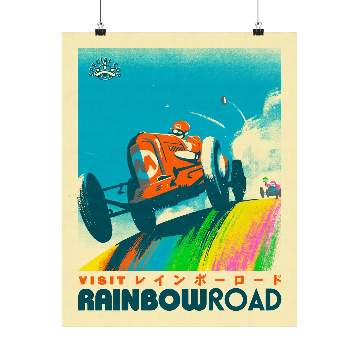 Visit Rainbow Road Travel Poster