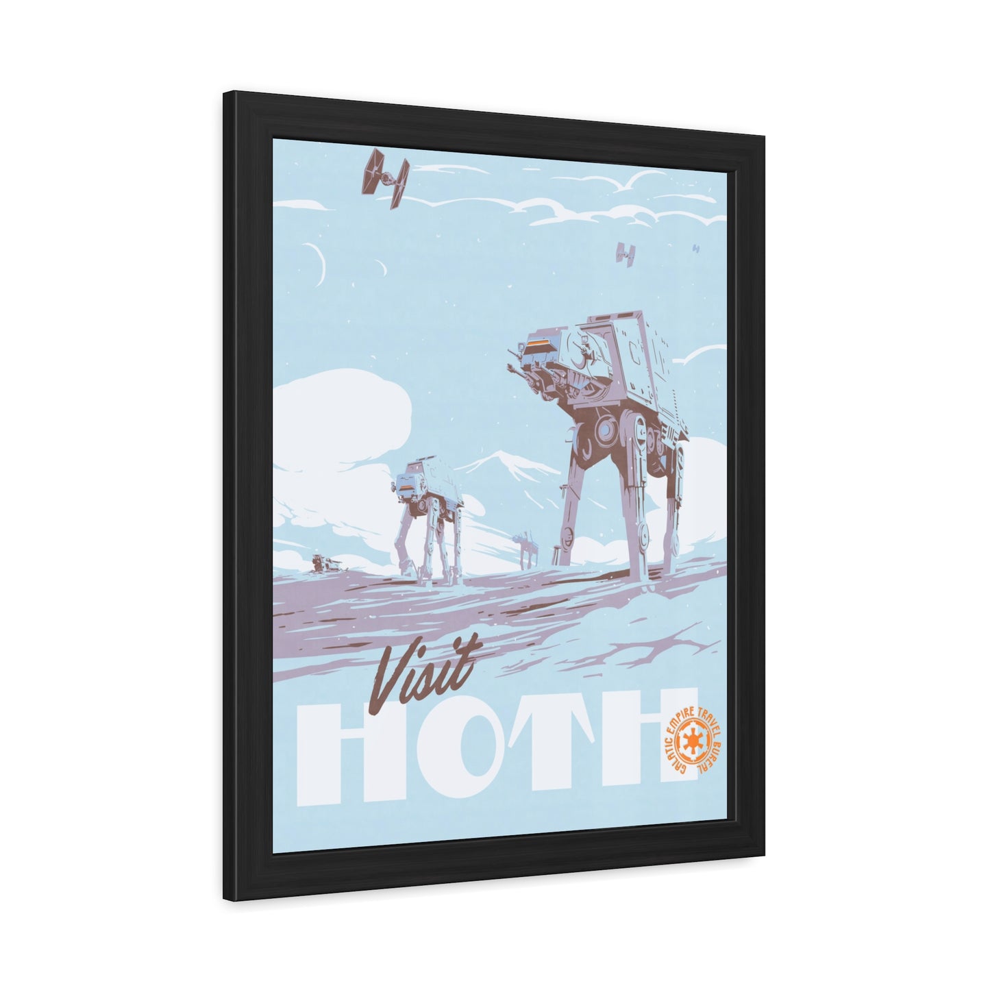 Visit Hoth Travel Poster (Framed)