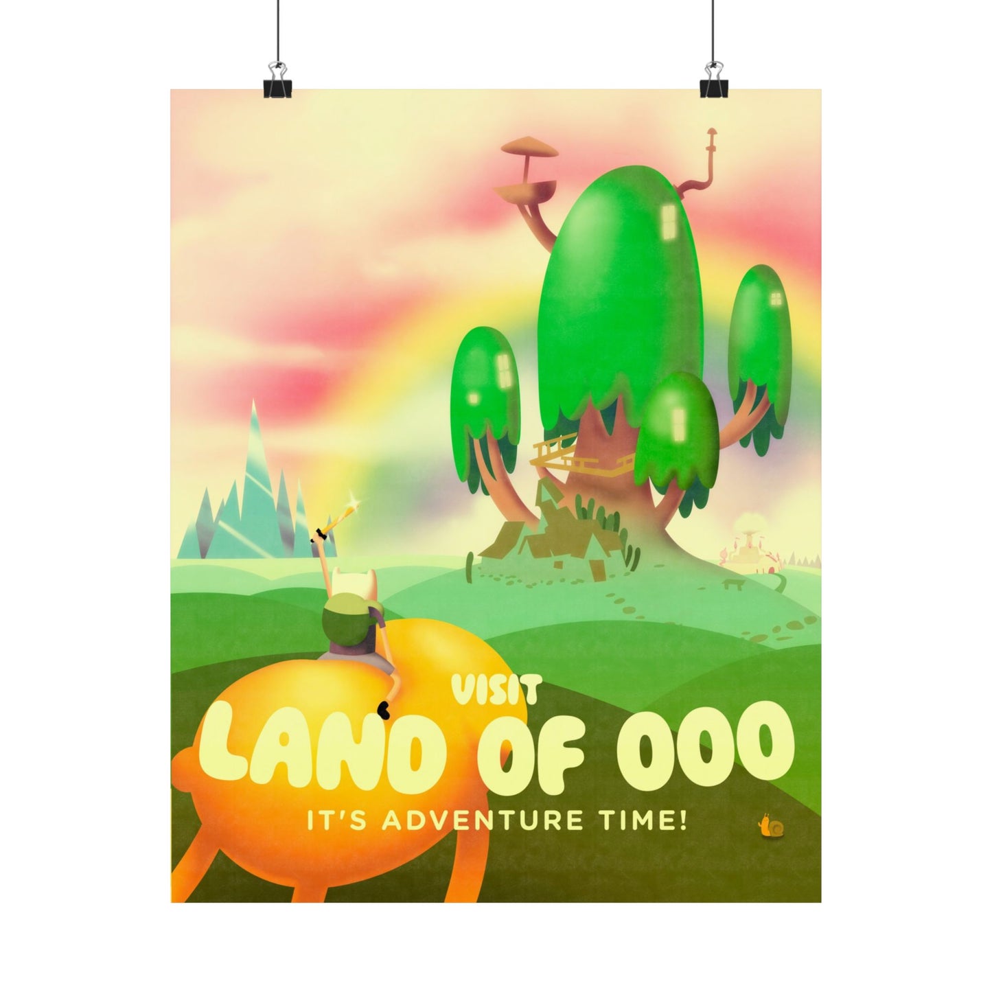 Visit The Land of Ooo Travel Poster