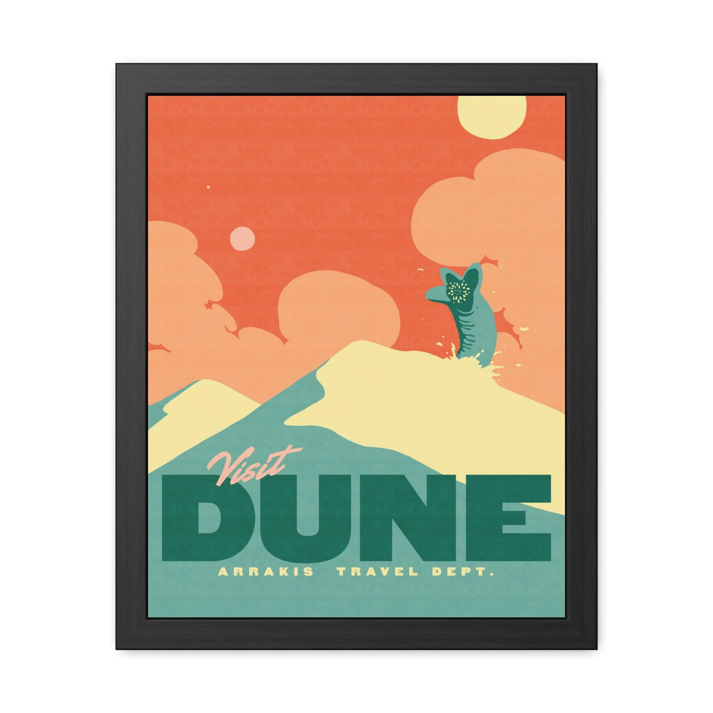 Visit Dune Travel Poster (Framed)