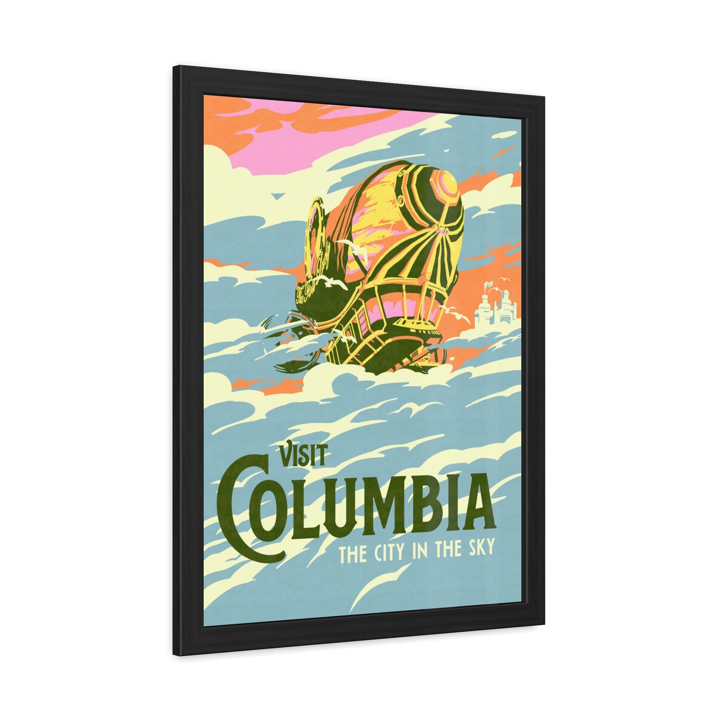 Visit Columbia Travel Poster (Framed)
