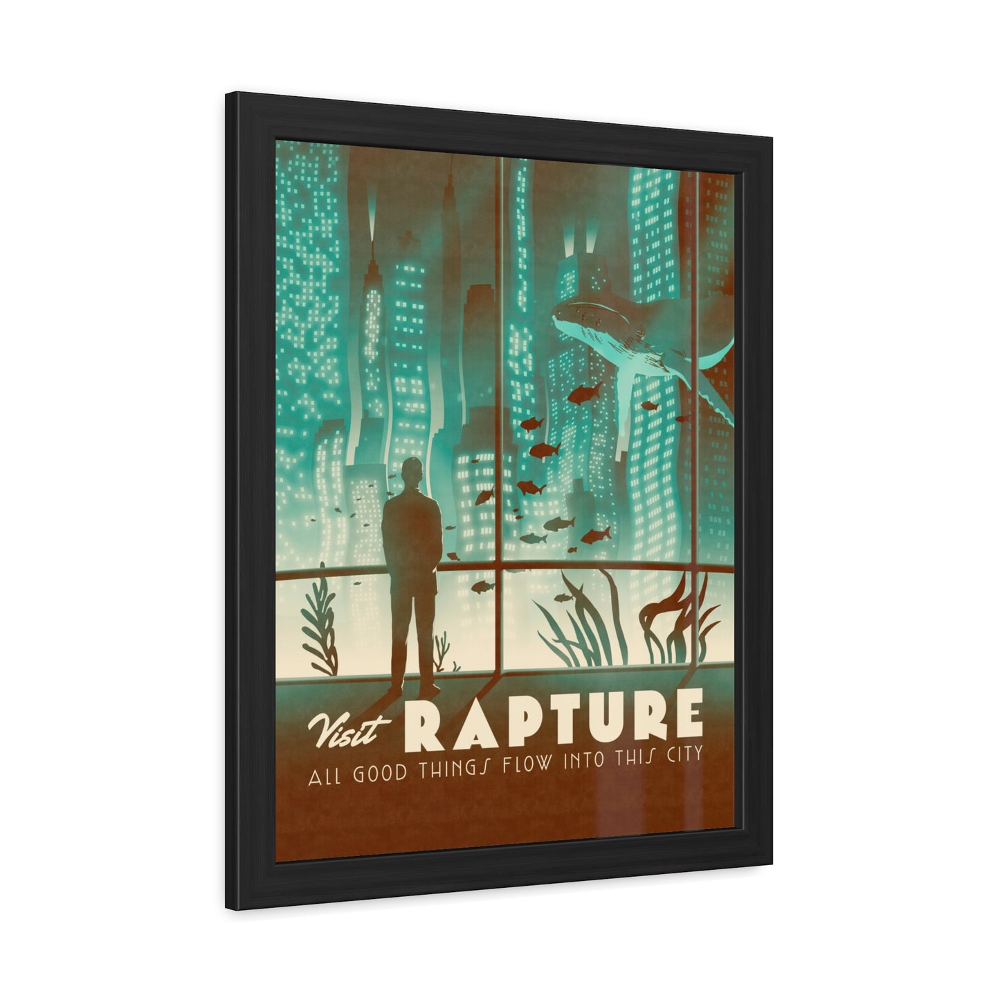 Visit Rapture Travel Poster (Framed)