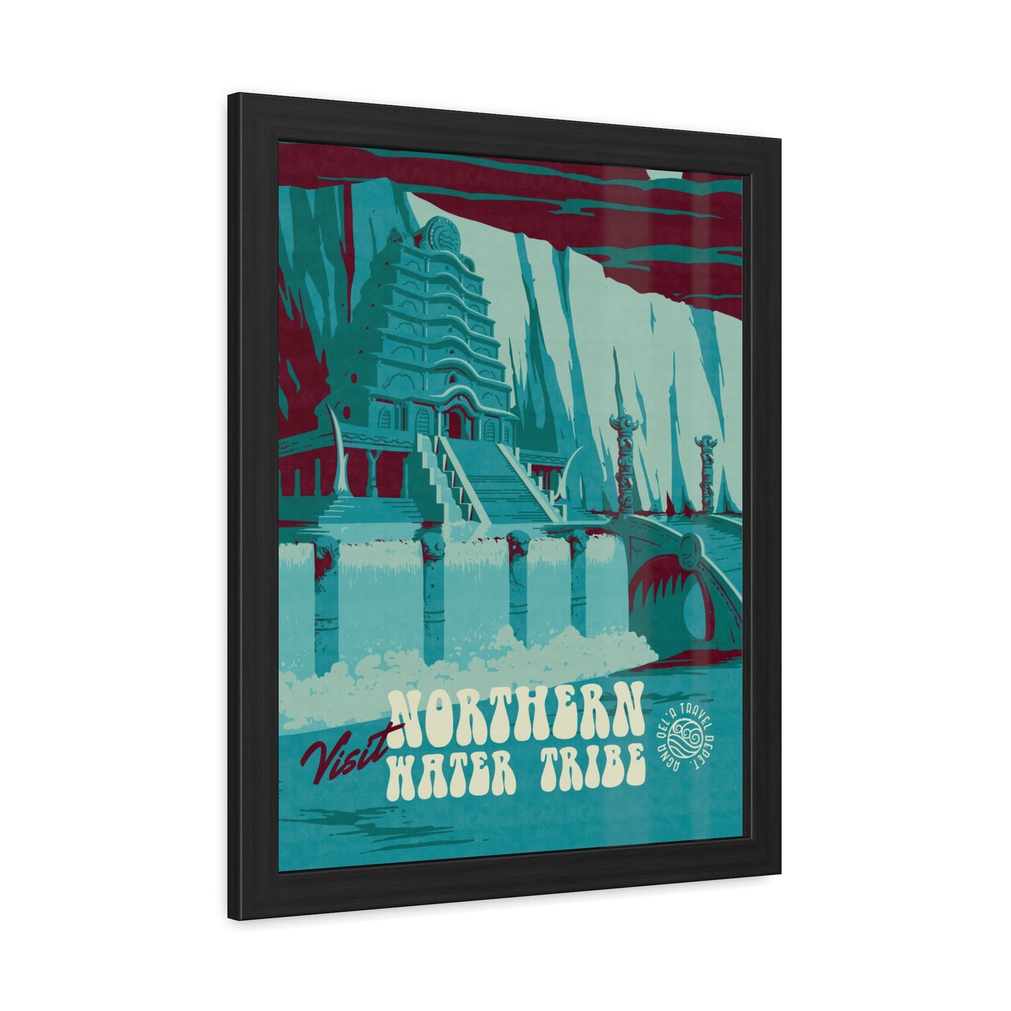Visit Northern Water Tribe Travel Poster (Framed)